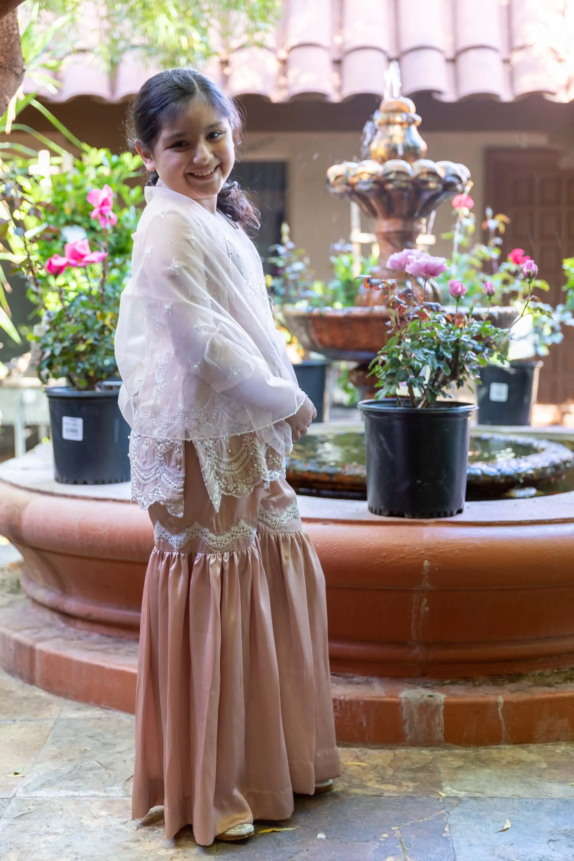 Girls Silk Garara Suit