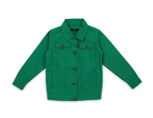 Girls Solid Tailored Jacket