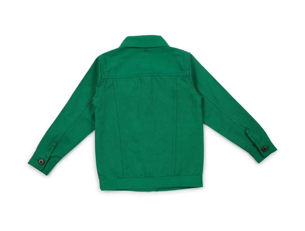 Girls Solid Tailored Jacket