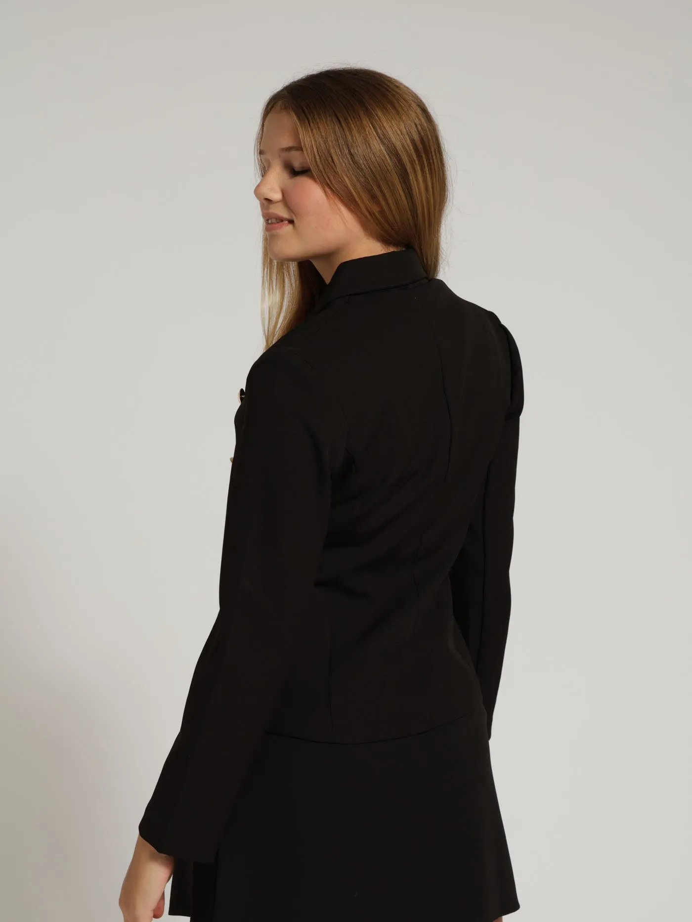 Girls Tailored Blazer - Black