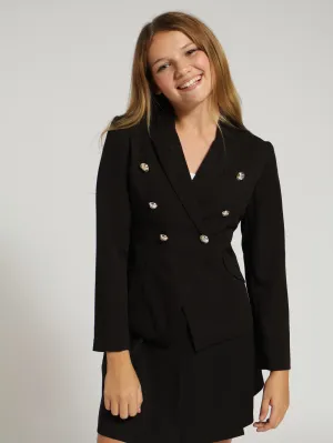 Girls Tailored Blazer - Black