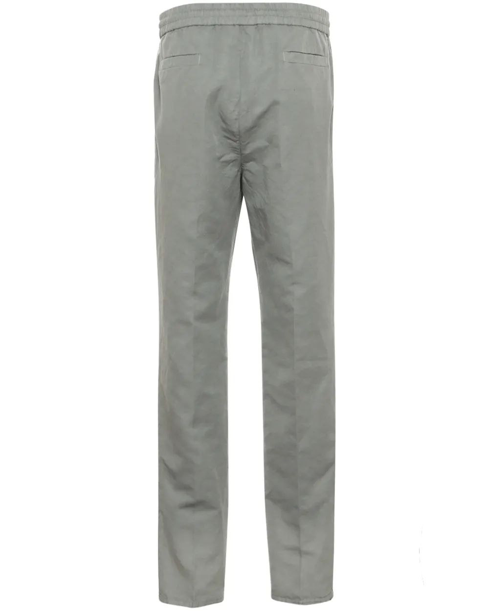 Green Dyed Pleated Drawstring Pant