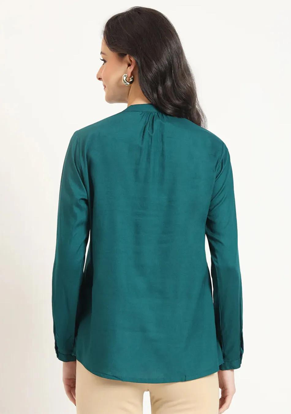 Green Pintex Top