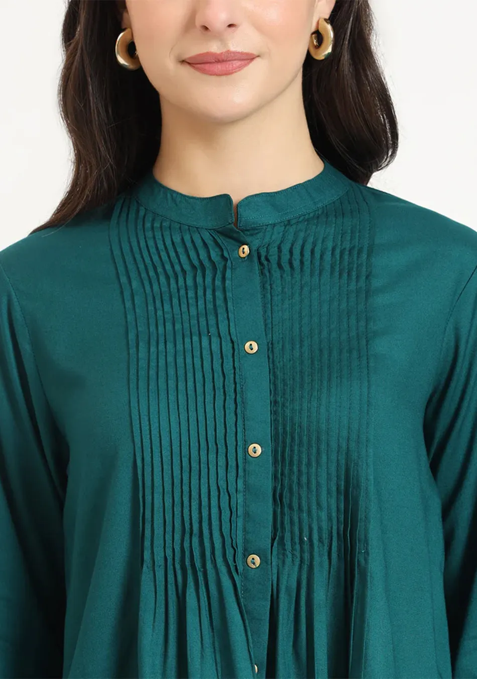 Green Pintex Top