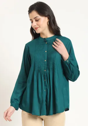 Green Pintex Top