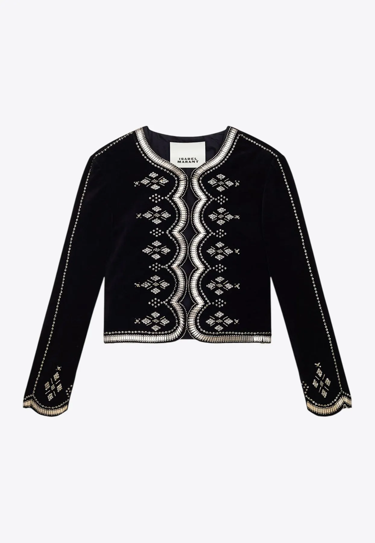 Hady Embroidered Velvet Jacket