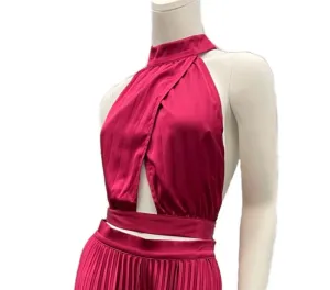 Halter Cut Out Crop Top