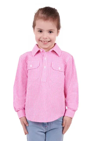 Hard Slog Shirt Kids Luvenia Half Button