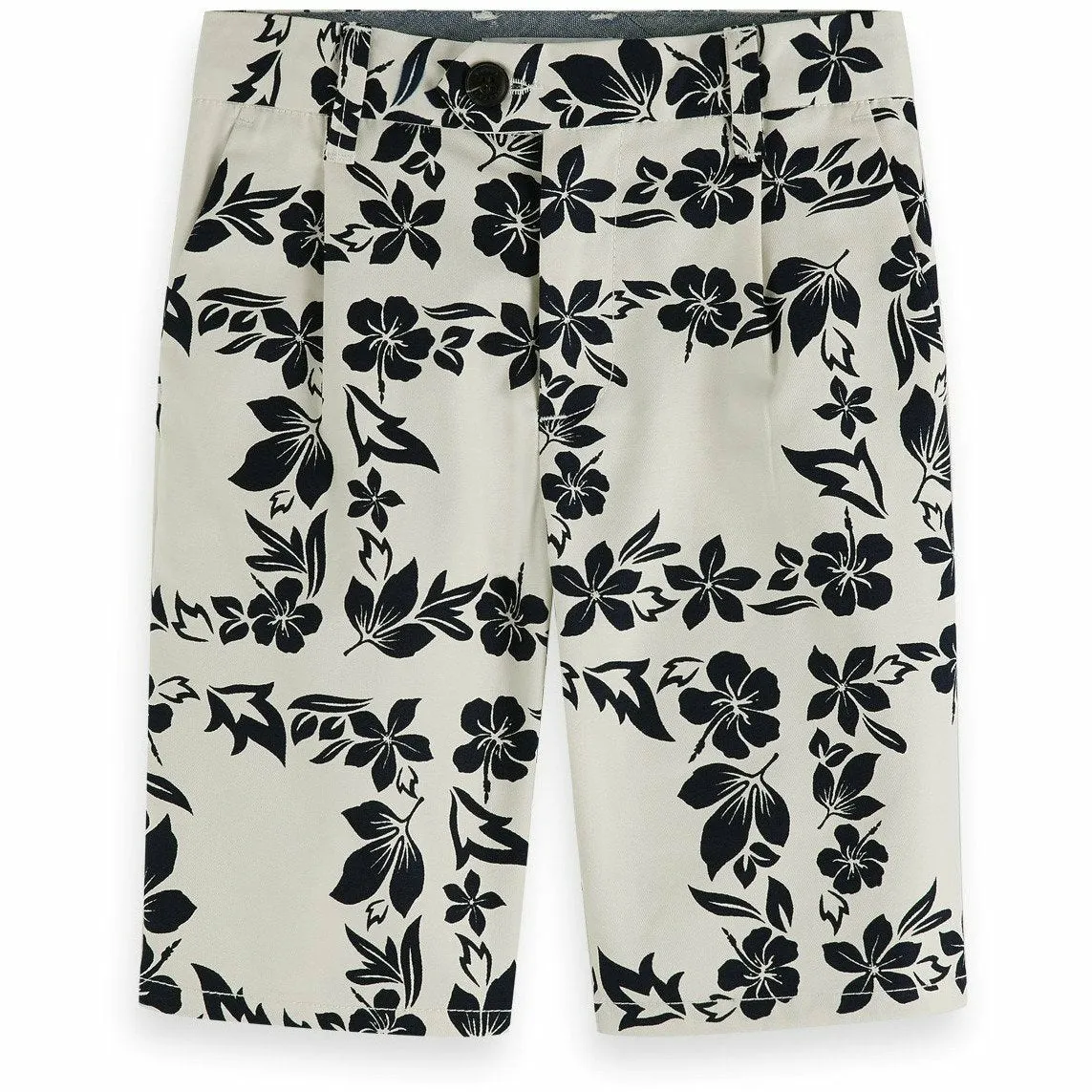 Hawaiian Floral Print Bermudas