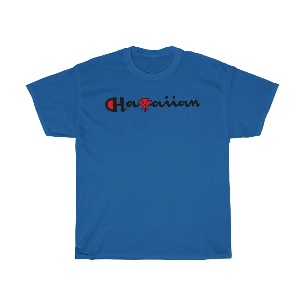 Hawaiian Kanaka Black print Tee