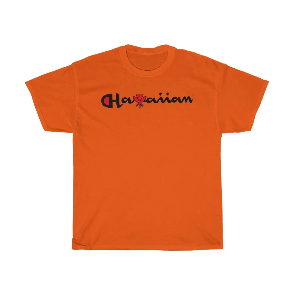 Hawaiian Kanaka Black print Tee