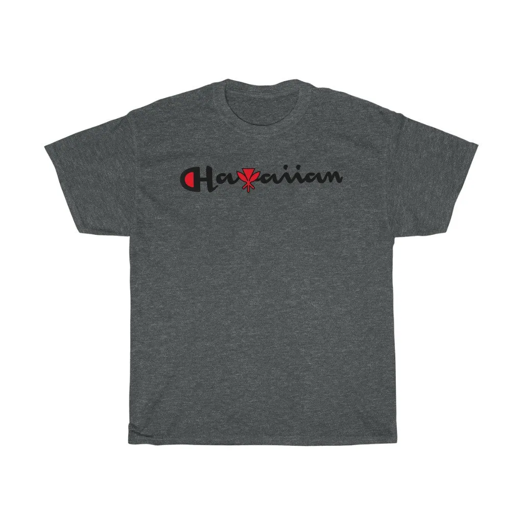 Hawaiian Kanaka Black print Tee