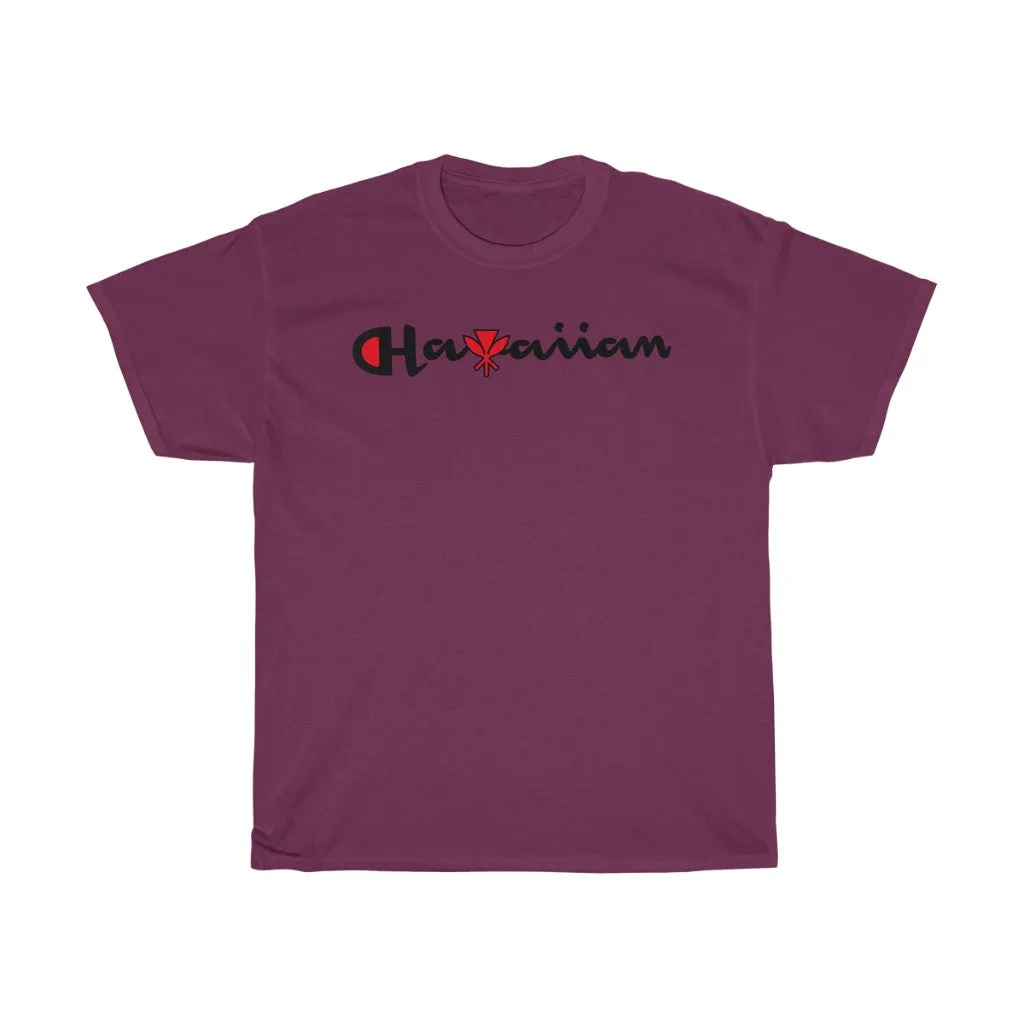 Hawaiian Kanaka Black print Tee