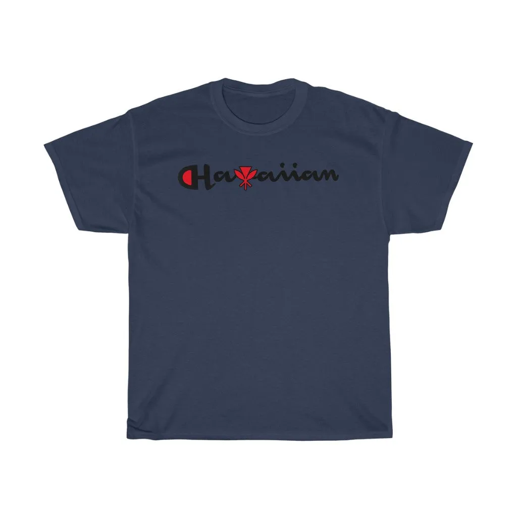 Hawaiian Kanaka Black print Tee