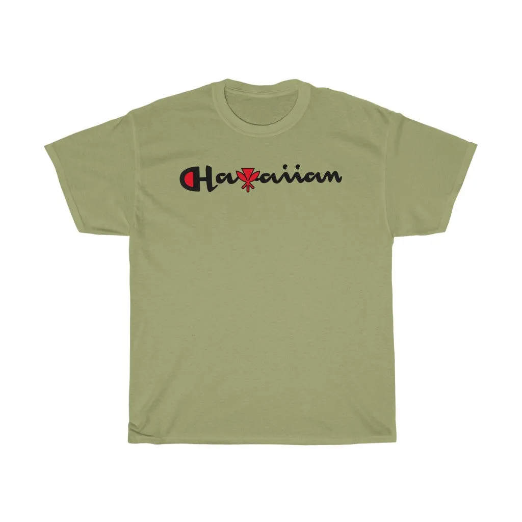 Hawaiian Kanaka Black print Tee