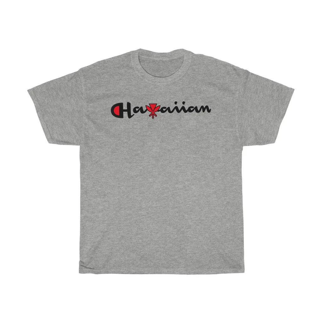 Hawaiian Kanaka Black print Tee