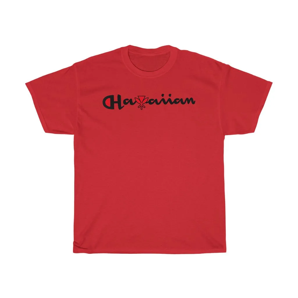 Hawaiian Kanaka Black print Tee