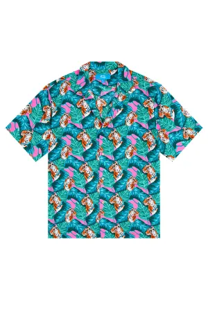 Hawaiian Party Shirt in Crouching Tiger Hidden Budgy