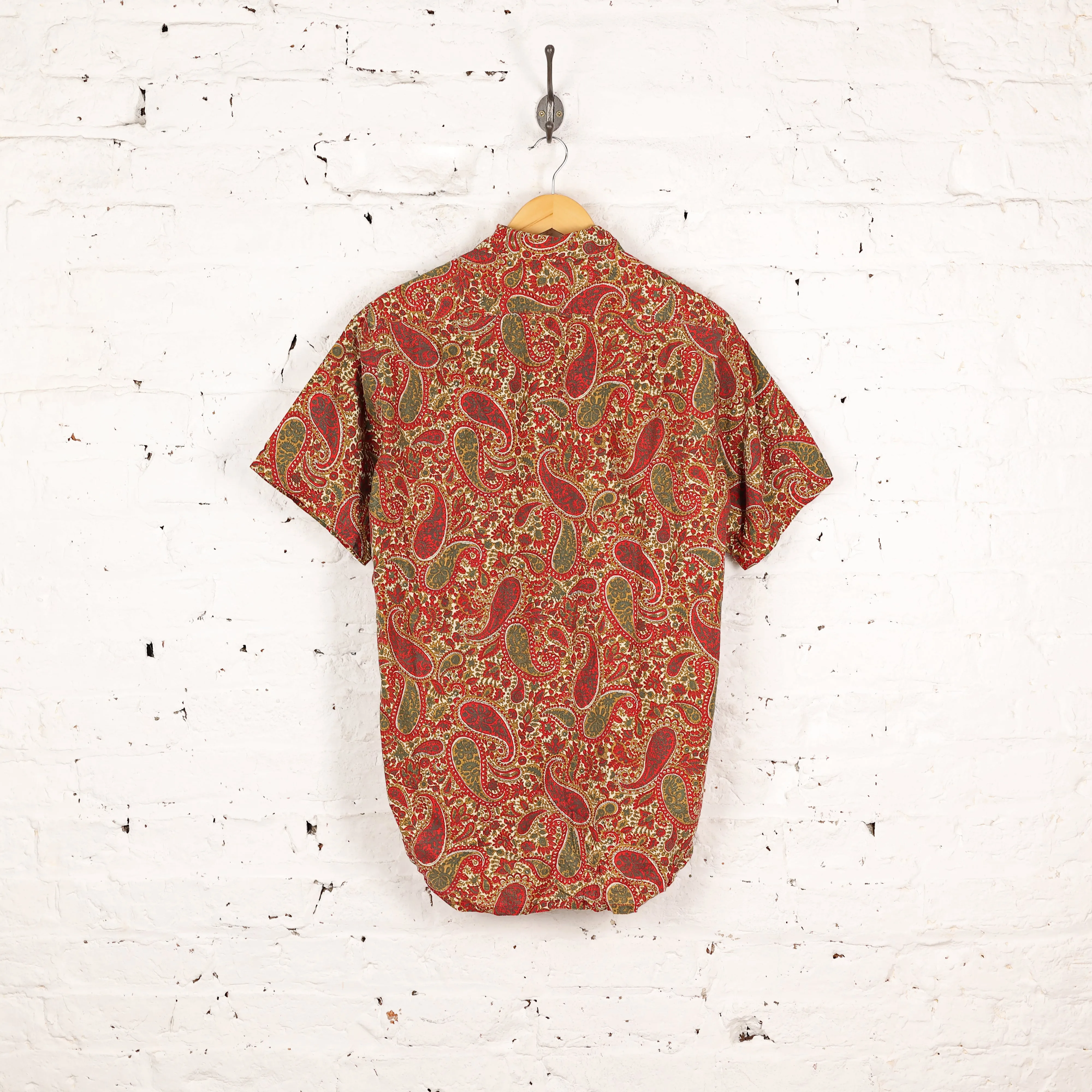 Headlock 90's Pattern Print Shirt - Red - M