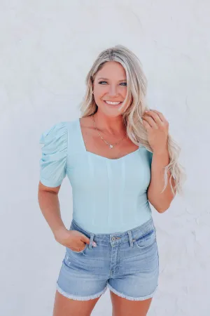 Hello Gorgeous Bodysuit - Blue