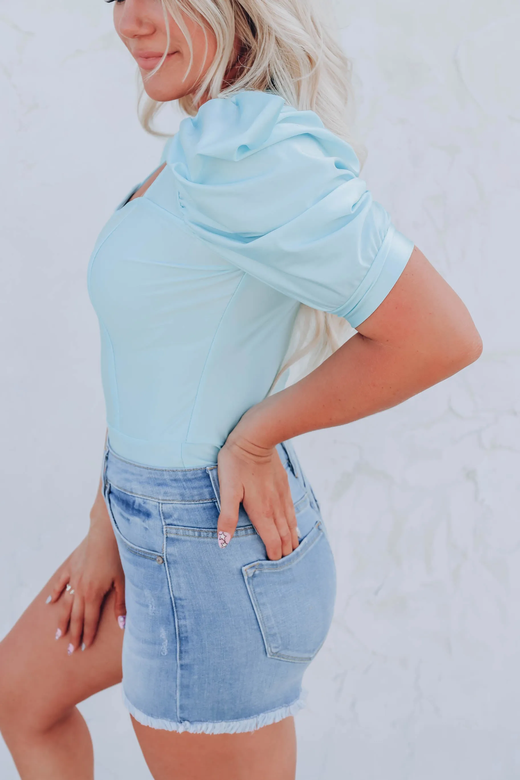 Hello Gorgeous Bodysuit - Blue