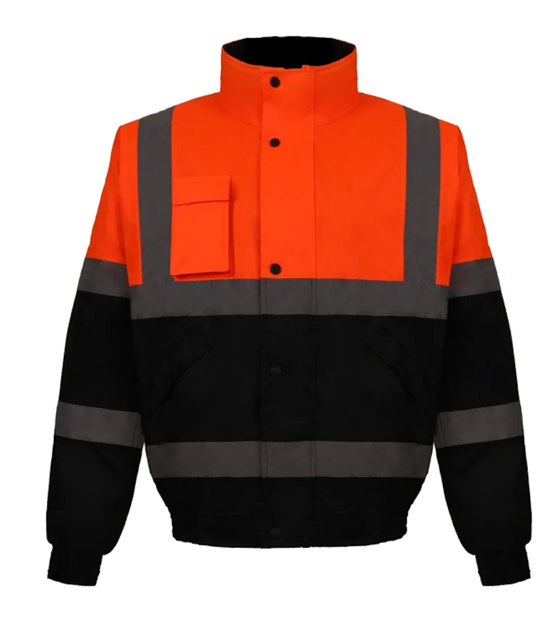 High-Visibility Waterproof Workwear Jackets with Fleece Lining for Ultimate Safety and Warmth