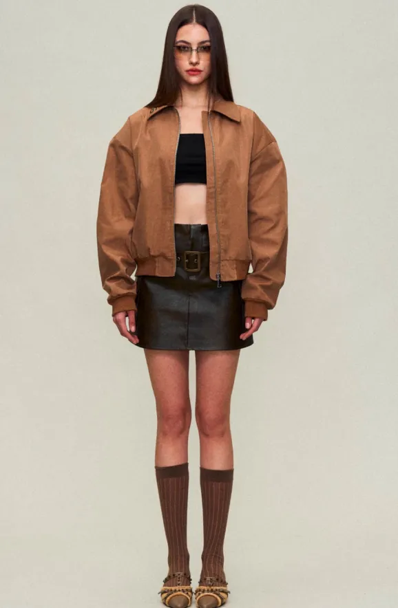 High-Waist Biker Skirt