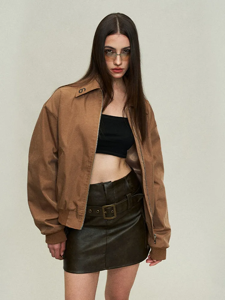 High-Waist Biker Skirt