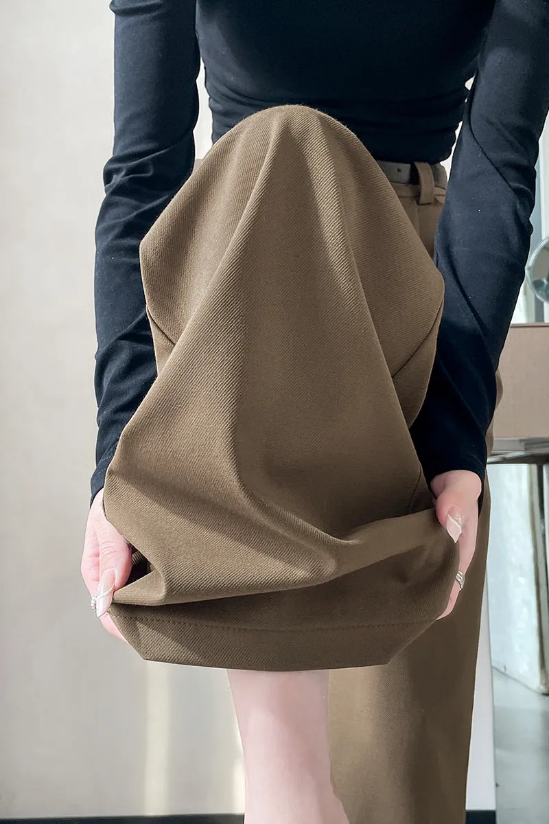 High-Waisted Breathable Pleated Pants for Effortless Style