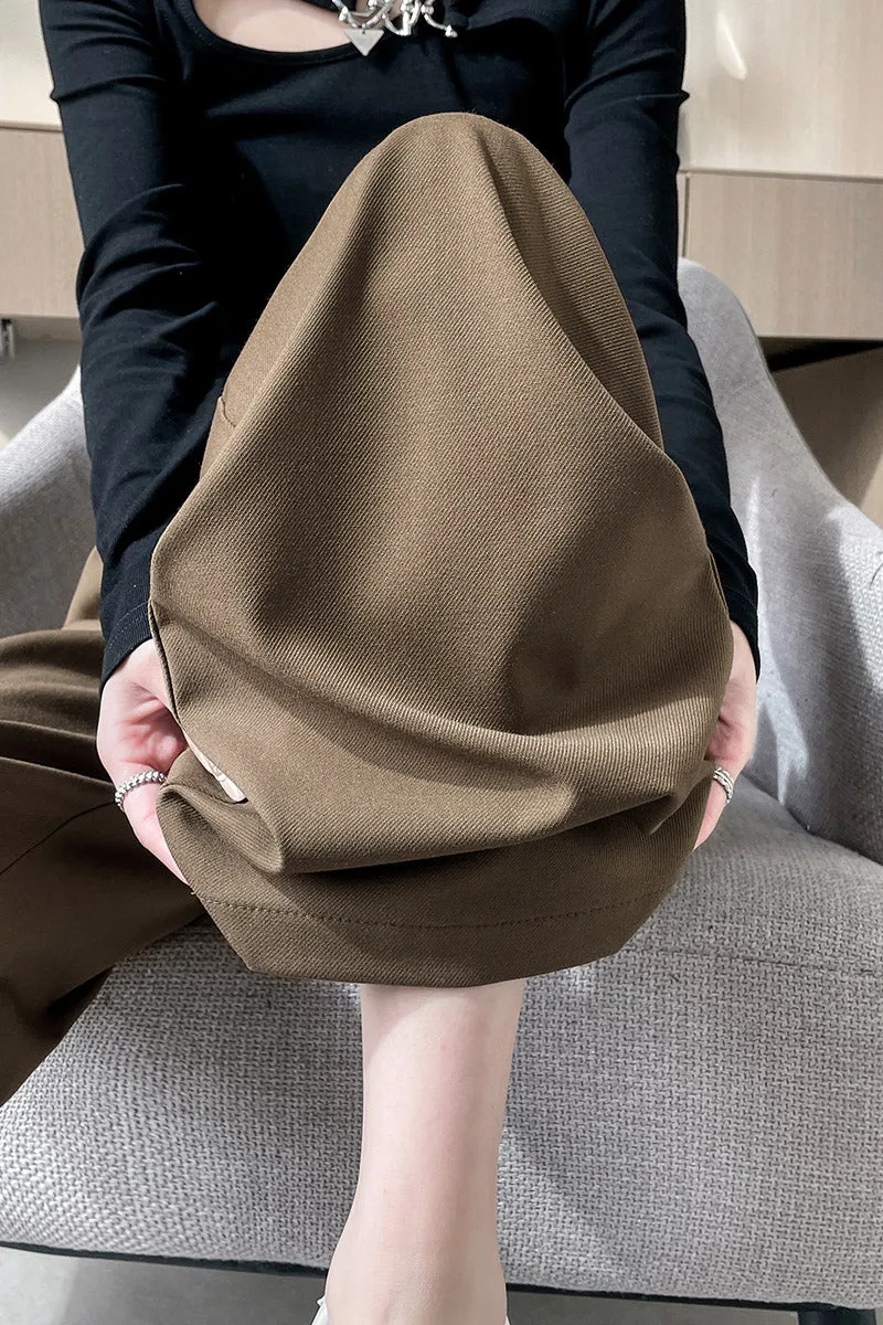 High-Waisted Breathable Pleated Pants for Effortless Style