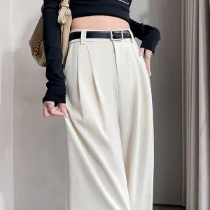 High-Waisted Breathable Pleated Pants for Effortless Style