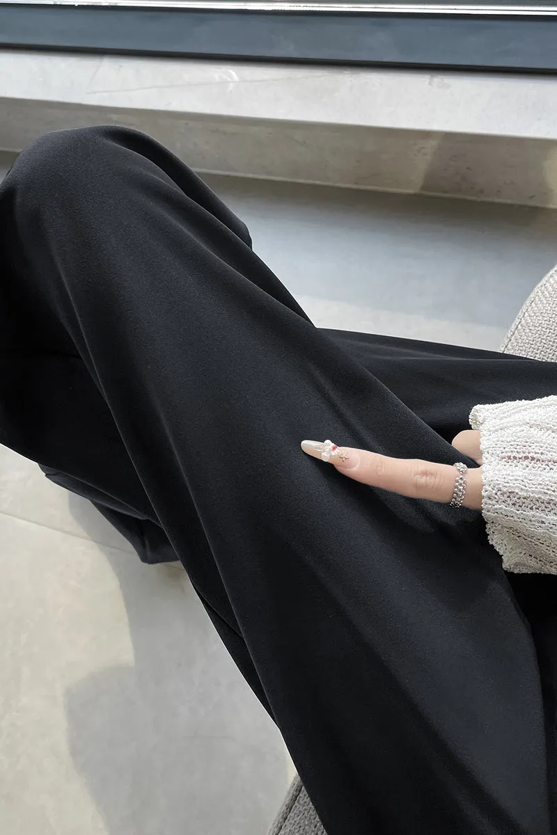 High-Waisted Breathable Pleated Pants for Effortless Style