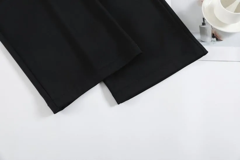 High-Waisted Breathable Pleated Pants for Effortless Style