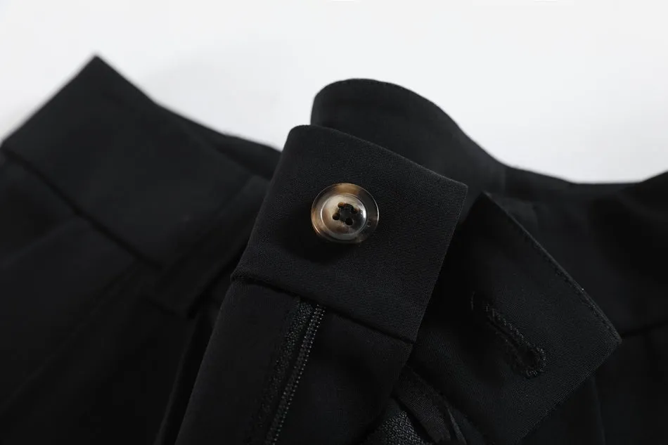 High-Waisted Breathable Pleated Pants for Effortless Style