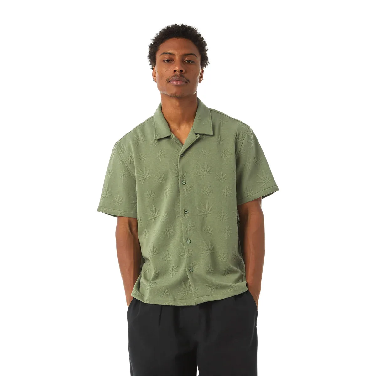 Huf - Plantlife Jacquard Shirt Moss