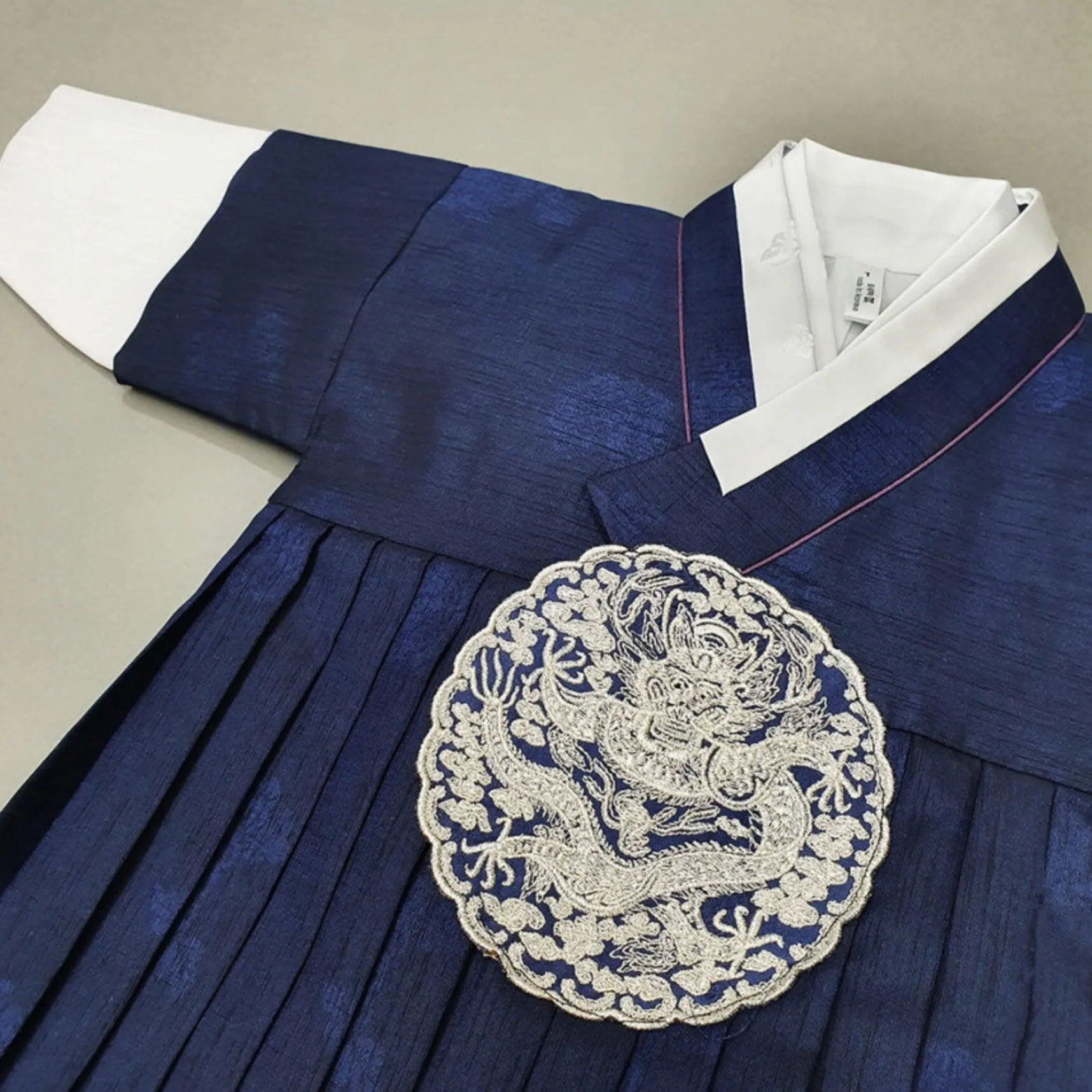 Hyungoon Pleated Navy Boy Hanbok (100D-8YR)