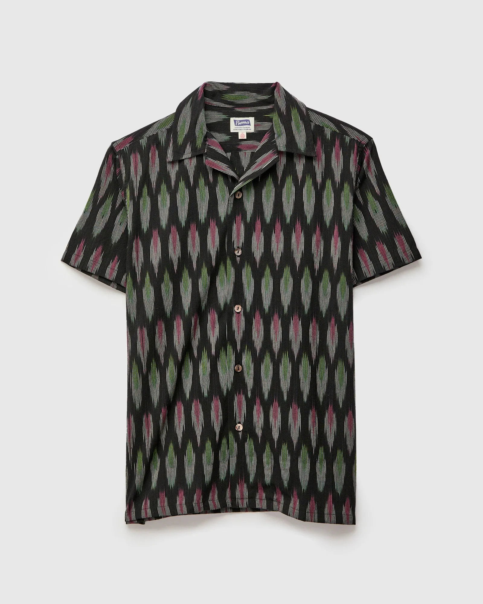 Ikat Vacation Shirt in Black