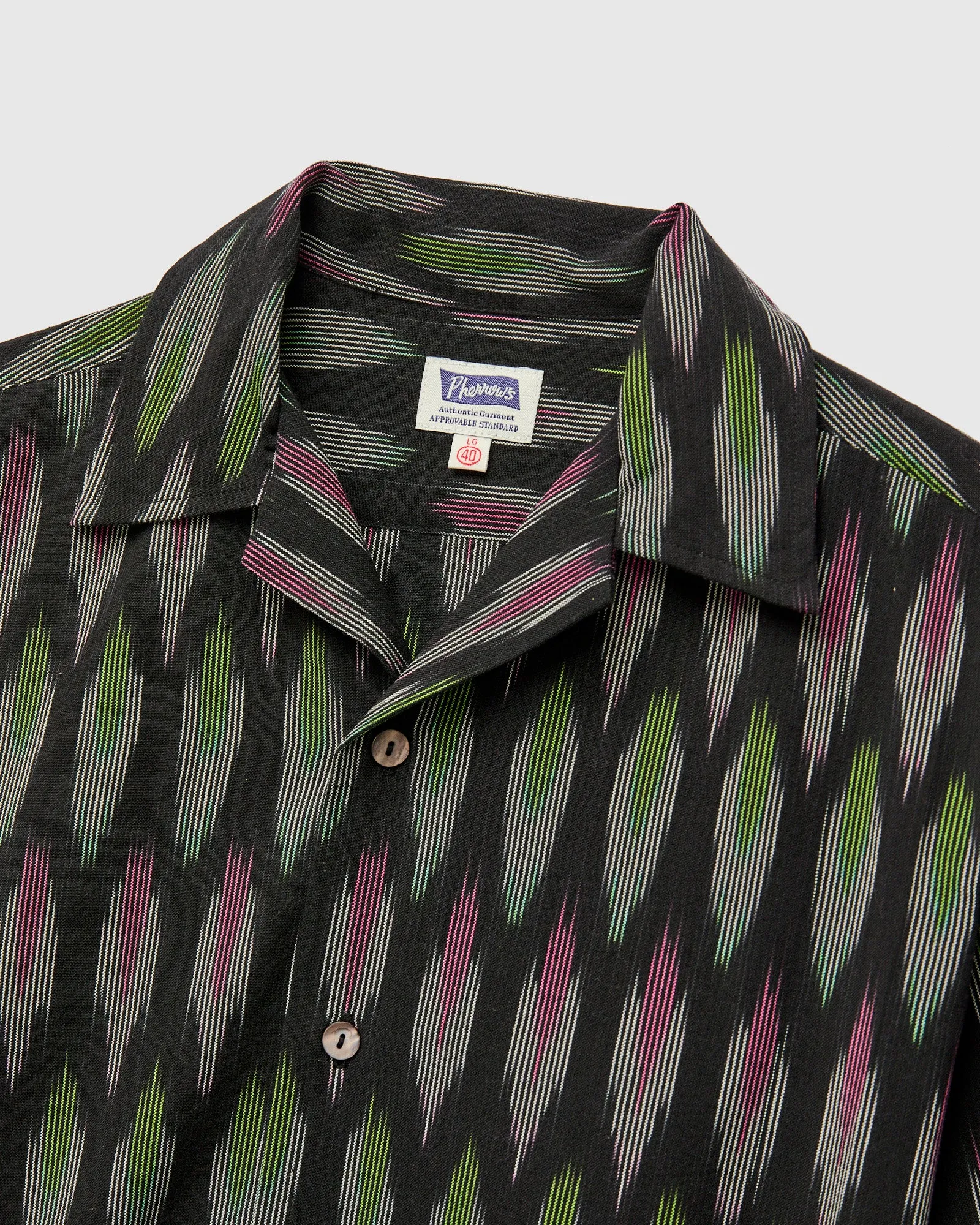 Ikat Vacation Shirt in Black