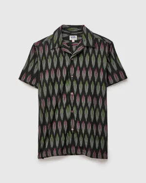 Ikat Vacation Shirt in Black