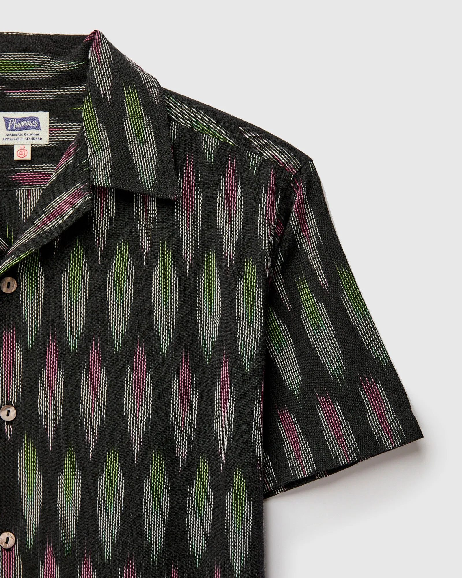 Ikat Vacation Shirt in Black