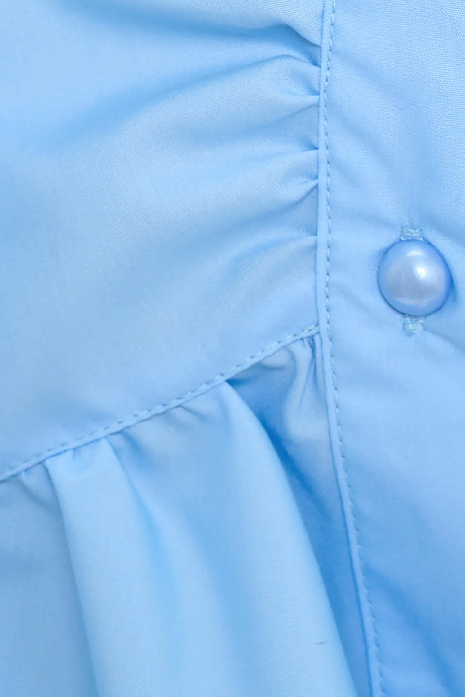 IT6266-PLUS | Tops | Junior Plus Ruched Cropped Button-Up Shirt