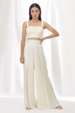 Ivory Clouds Top And Pant Set