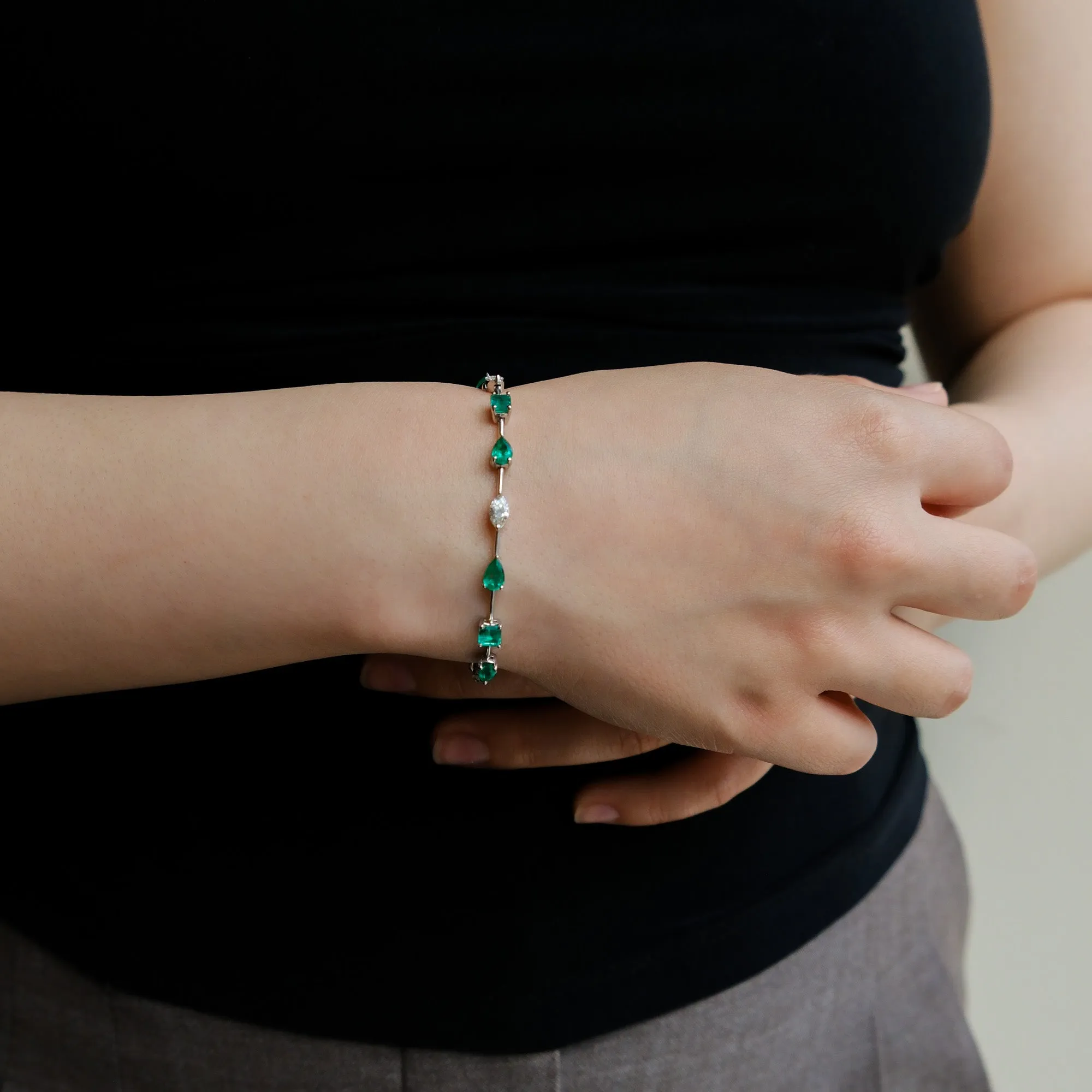 Ivy Emerald Tennis Bracelet