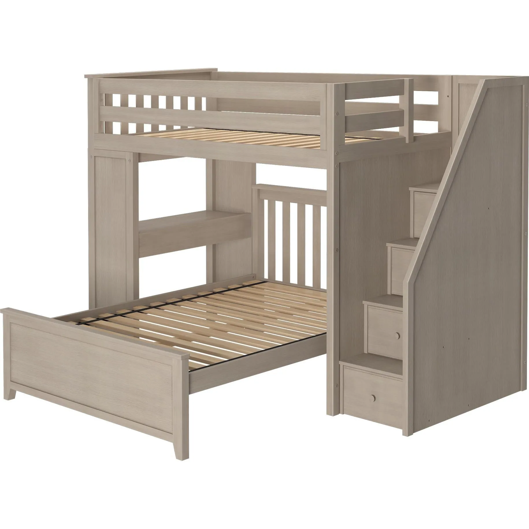 Jackpot Deluxe Brighton Staircase Loft Bed Desk   Full Bed