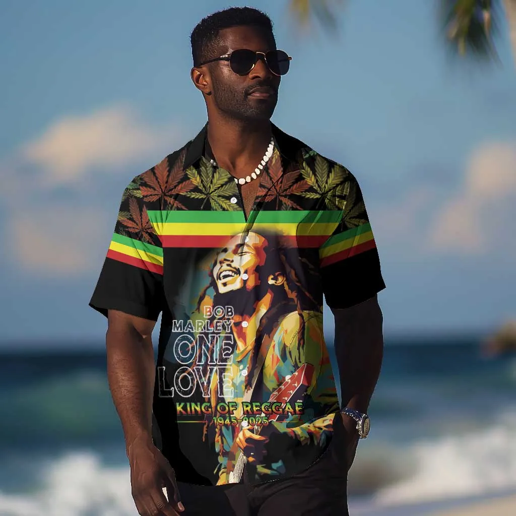 Jamaica Legend Bob Birthday Hawaiian Shirt Thank You For The Memories LT15