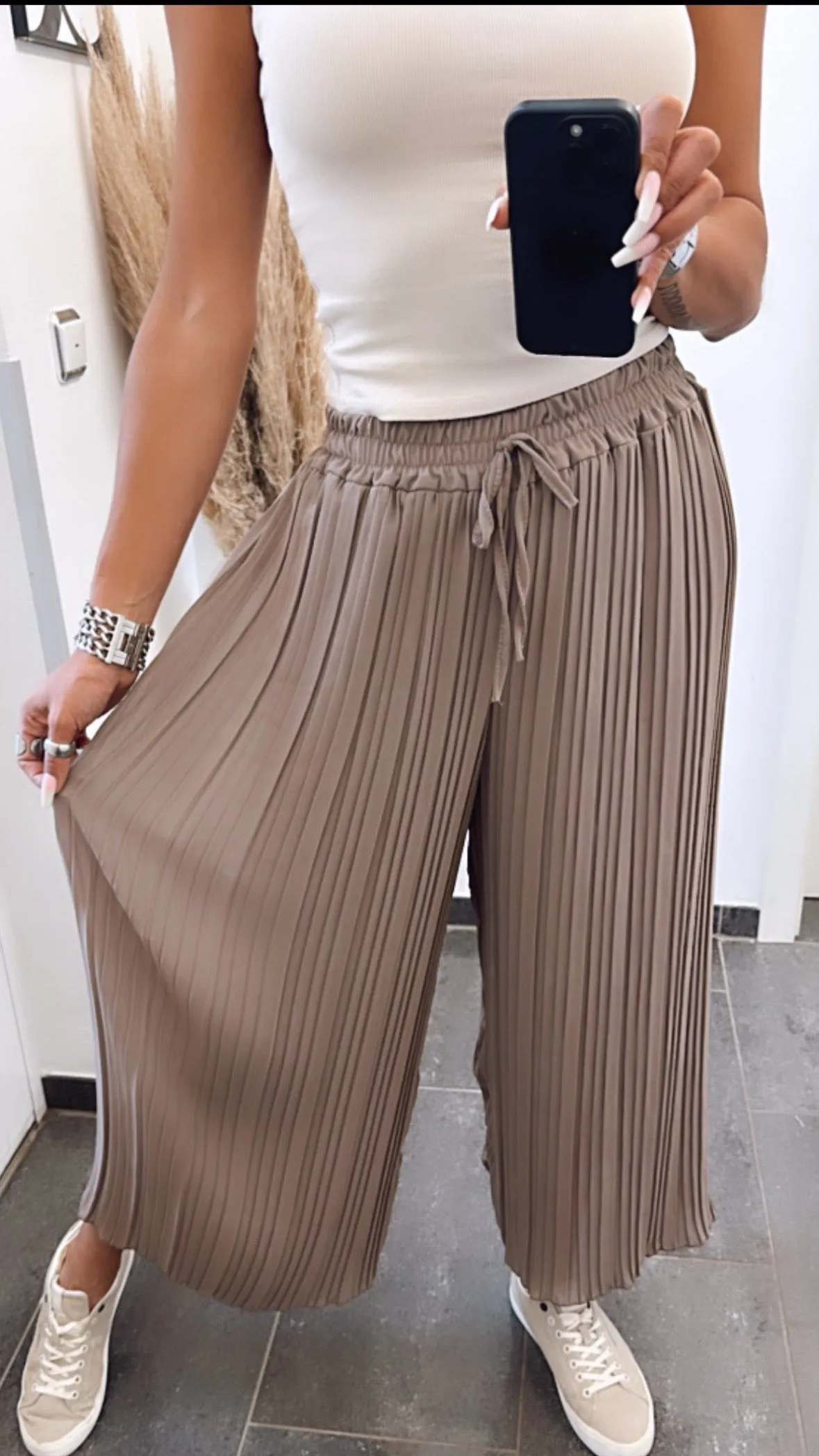 Jane | Leopard Pleated trousers One size