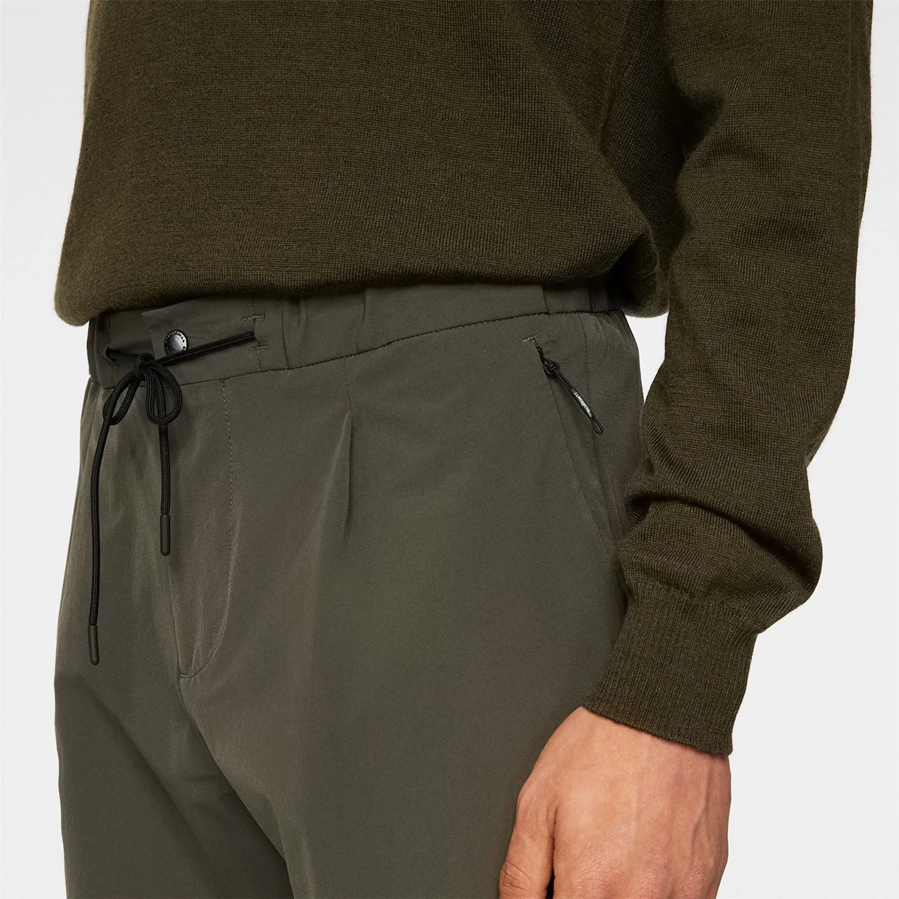 Jin DS Pleated Pants Forest Green