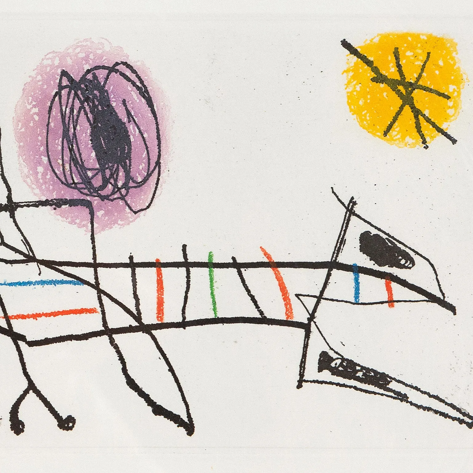 JOAN MIRO "DEMAND D'EMPOLI", ETCHING, 1960