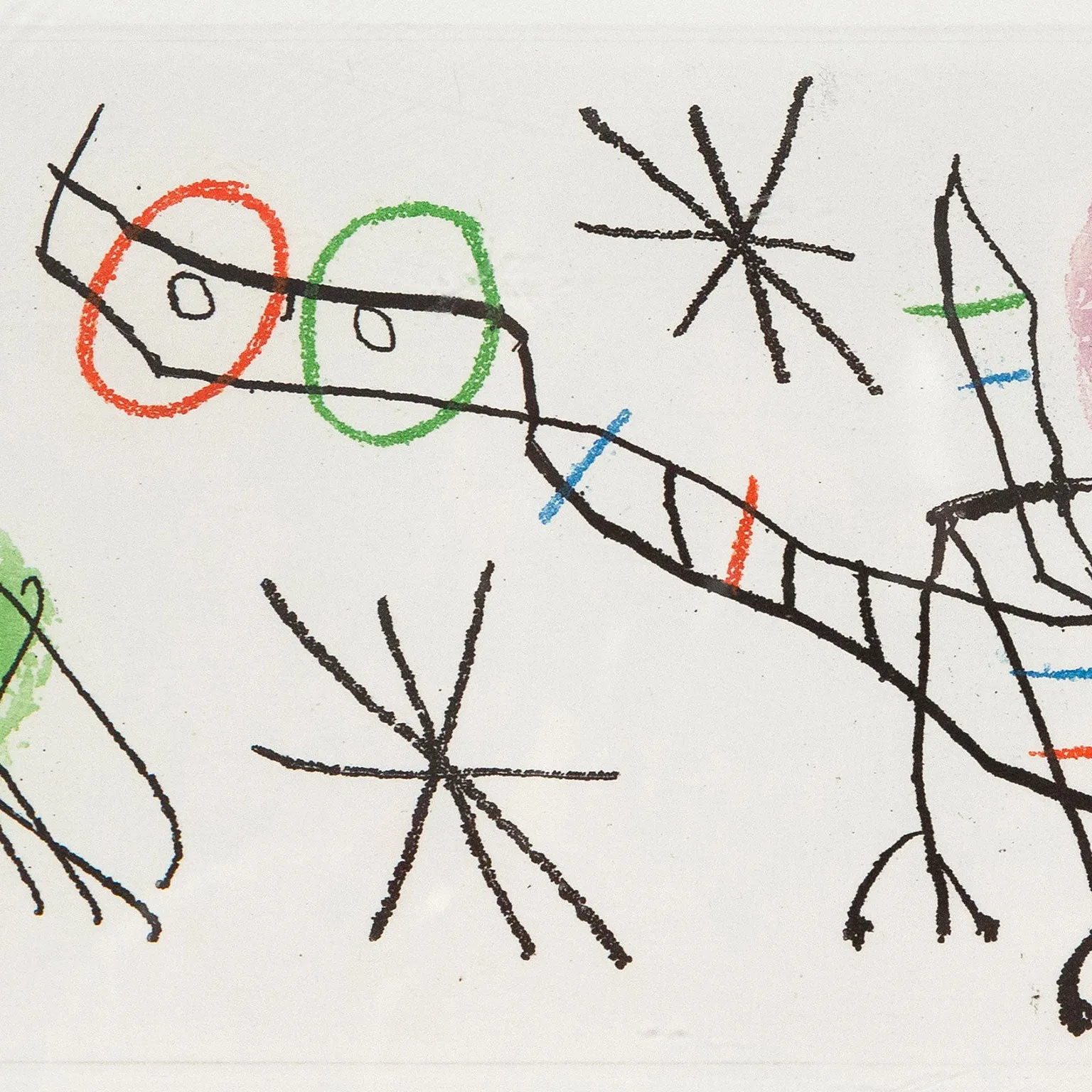 JOAN MIRO "DEMAND D'EMPOLI", ETCHING, 1960