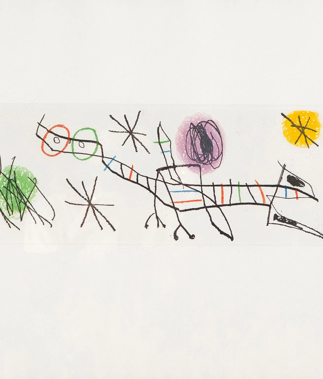 JOAN MIRO "DEMAND D'EMPOLI", ETCHING, 1960
